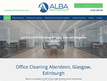 Tablet Screenshot of albaofficecleaning.co.uk
